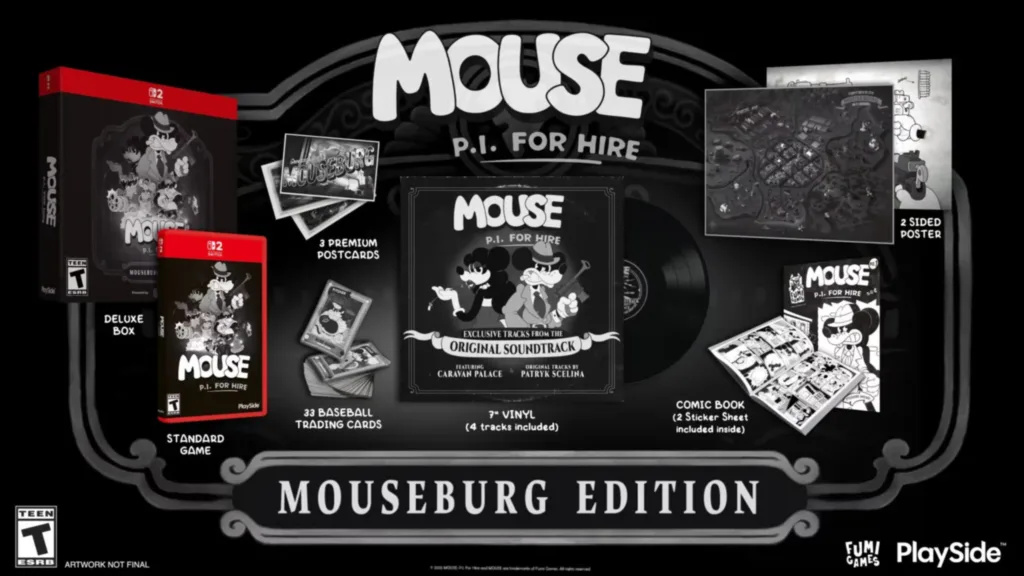 tavernagmpost-12-1024x576 MOUSE: P.I. For Hire ganha versão física completa no Switch 2 e edição de colecionador com vinil
