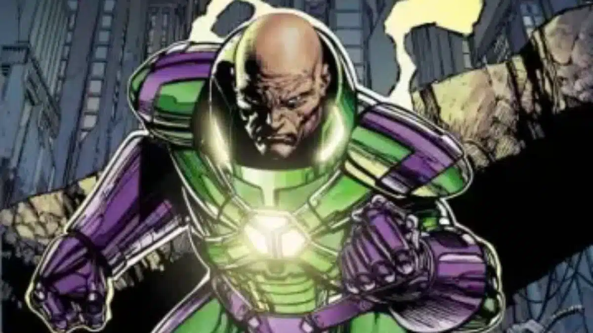Como surgiu a armadura do Lex Luthor?