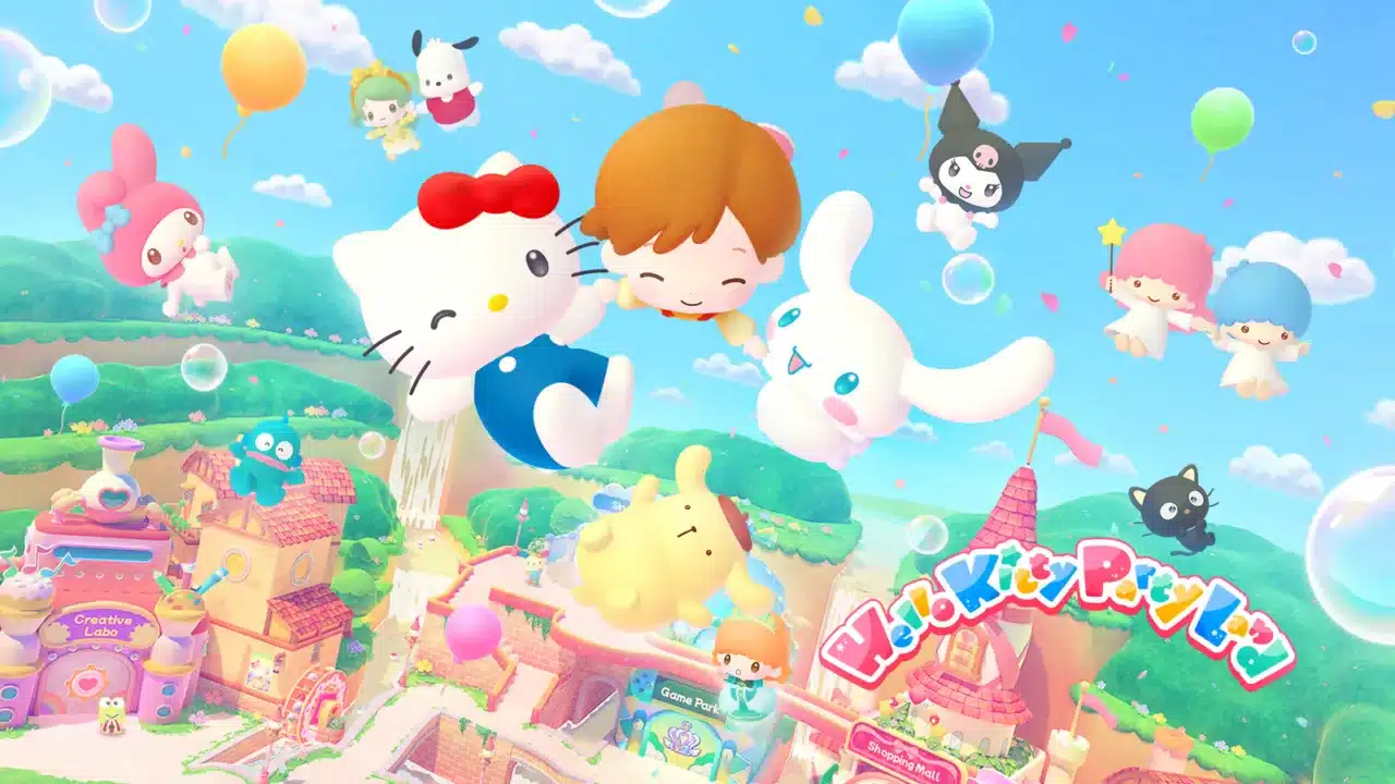 Com mais de 45 minijogos e multiplayer online, veja o novo trailer de gameplay de HELLO KITTY PARTY LAND